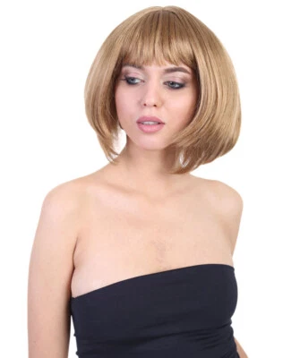 Adult Size Casual Gold Bob for Cosplay Anna Wintour Party Costume Hair,HW-1638A - Image 1 of 4