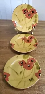 Ambiance Collections Fleur Rouge by Nanette Vacher Salad Plates 8-1/8" Set of 3 - Picture 1 of 22