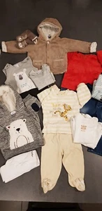 14+3 Teile Baby 62 68 74 Jacke Jeans Strampler Junge Pullover Spielzeug V-tech - Bild 1 von 13