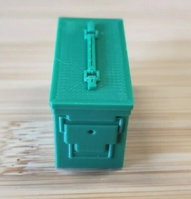 RC 1/10 Scale Deep Green Ammo Can Box Bullet Rock Crawler Truck Mini Accessories - Image 1 of 3