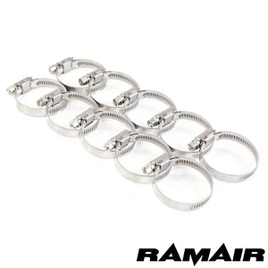 Genuine Ramair Stainless Steel W2 Worm Drive Hose Clamps Pipe Jubilee Style Clip - Picture 1 of 2