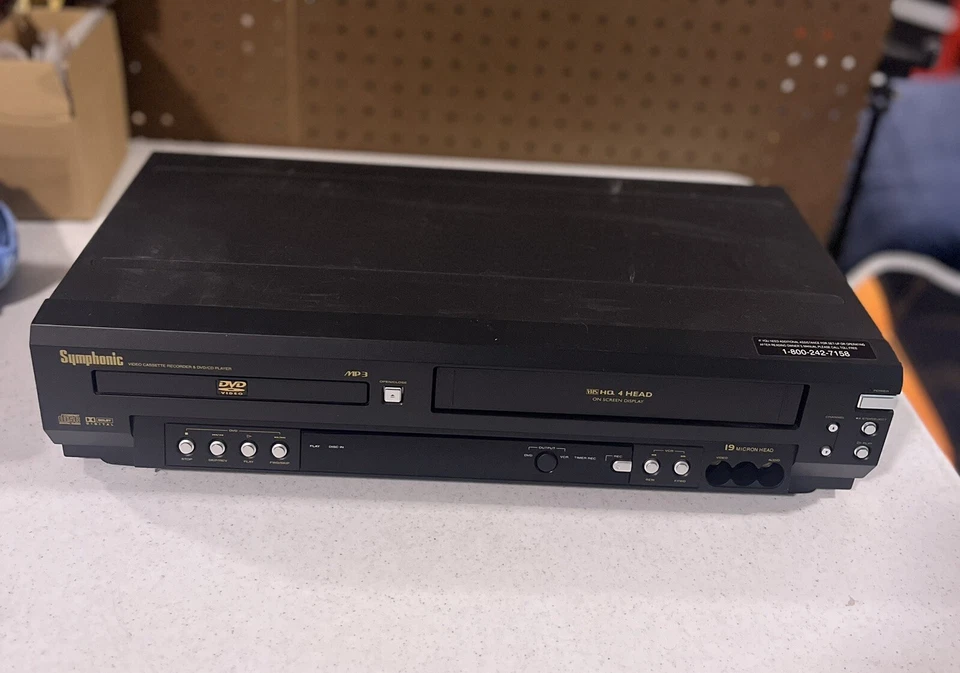 Symphonic WF803 DVD VCR Combo VHS Player Recorder No Remote Incl. Fast Shipping! - Image 1 of 1