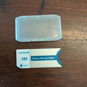 Genuine Sony Memory Stick Duo Adaptor / Adapter Converter With Case - Picture 1 of 4