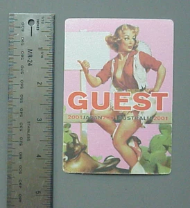 Bob Dylan satin backstage pass AUTHENTIC Japan Australia 2001 - OTTO PASS ! - Picture 1 of 1