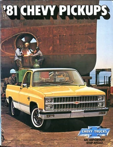 Chevrolet Chevy 1981 pickup mercado de EE. UU. folleto de ventas a todo color - Imagen 1 de 1