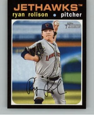 2020 Topps Heritage Minor League Ryan Rolison 63 Lancaster JetHawks - Image 1 of 2
