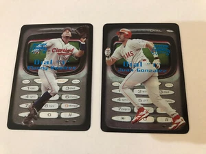 2x Set: 1999 SKYBOX THUNDER DIAL 1 MANNY RAMIREZ & Juan Gonzalez SP 1:300 Packungen - Bild 1 von 2