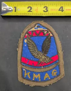 Korean War US KMAG BULLION patch on OD material. - Picture 1 of 2