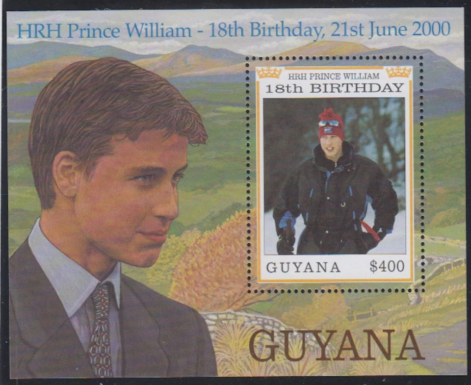 Guyana - 2000 - SC 3491 - NH - Souvenir Sheet - Prince Harry - Image 1 of 1