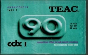 TEAC, CDX1, High Density Recording, 90 Minutes, Type I, Sealed - Picture 1 of 2