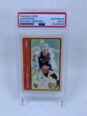 Jason Kidd Signed 2004 Fleer Tradition IP Auto PSA/DNA New Jersey Nets - Image 1 of 2
