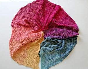 Lana Grossa - Handgestrickter Schal / Stola - Bild 1 von 5