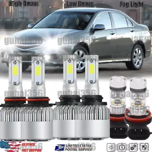 For Honda Accord 2006-2009 2010 2011 2012 LED Headlight High/Low Fog Light Bulbs - Picture 1 of 21