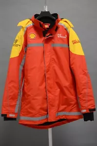 Ferrari Scuderia Shell V Power Fleece Lined Jacket F1 Formula 1 Winter Size L - Picture 1 of 7