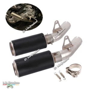 Tubo de escape de eslabón medio sin cordones para BMW S1000RR 2015 puntas de silenciador de carbono 60 mm - Imagen 1 de 13