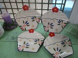 Temptations Old World Confetti Cupcake Shape Plates 4 - Picture 1 of 3