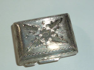 Vintage Art Decó 800 Plata Tabaco Funda Estuche - Bote de CON Schönen Grabados - Imagen 1 de 11