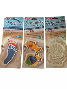 Decorative no slip safety treads for tub & shower mildew resistant Please Read! - Picture 1 of 2