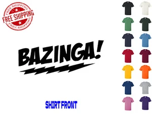 Grafik T-Shirt Bazinga Big Bang Theory S M L XL 2XL 3XL Marke Gildan - Bild 1 von 4