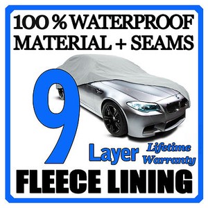 Custom Fit 5-Layer Waterproof Car Cover For 1960-1979 MG Midget - Gray, Indoor/Outdoor, Lifetime Warranty