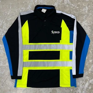 Sysco Reflektierendes Uniform Hemd Herren Large Mitarbeiter Arbeit Polo Langarm - Bild 1 von 11