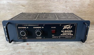 Peavey M2600 Stereo Power Amplifier Rack Mount Tested Working VG CONDITION - Picture 1 of 4