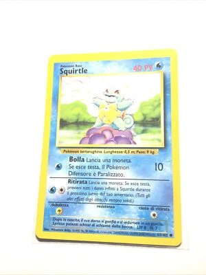 SQUIRTLE - 63/102 - 40 PV - ITALIAN - Base - Pokemon Card - LP - Image 1 of 2