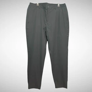 Mack Weldon Pants Mens 2XL Solid Black Chino Flat Front Pants Pre Owned  - Picture 1 of 8