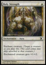 Holy Strength-MTG card-Tenth Edition - 10e-Language: Ita-GD