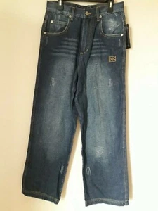 NWT Baby Phat Boys Vintage Light Distressed Denim Stone Wash Jeans Pants Sz 14 - Picture 1 of 8