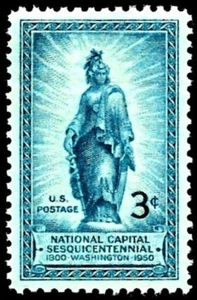 US #0989 MNH 1950 Freedom Capital Dome Statue - Picture 1 of 1