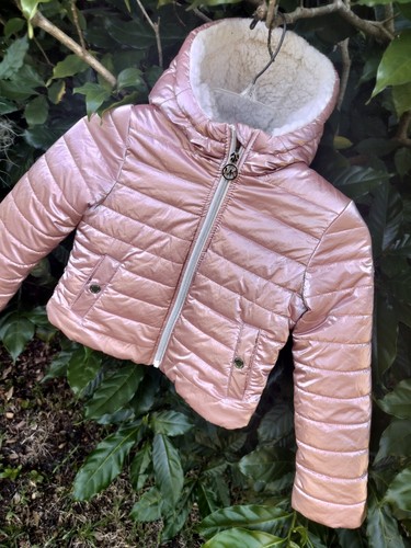 Michael Kors cappotto tampone oro rosa bambina taglia 4
