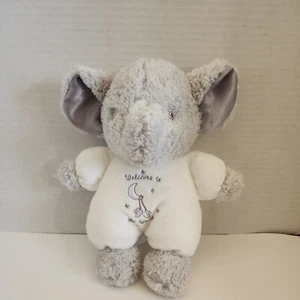 Little Me Welcome To The World weiß grau Elefant Plüsch Rassel Stofftier Stofftier - Bild 1 von 5