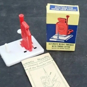 Enroscador automático de agujas vintage con cortador de hilos en caja - Imagen 1 de 4