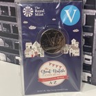 🟢 2018 10p Alphabet Letter Coin  V Villages Royal Mint A to Z