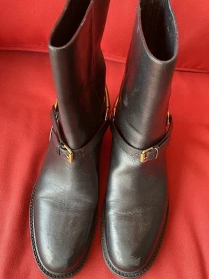 Gucci Leather Horsebit Tess Boots - Size 7 / 37 made in Italy #353792 - Image 1 of 4