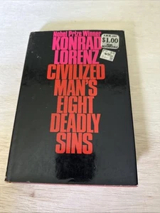 Konrad Lorenz / Civilized Man's Eight Deadly Sins 1st Edition 1974 - Picture 1 of 5