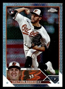 2023 Topps Chrome Update #USC98 Grayson Rodriguez Prism Rookie Refractor ORIOLES - Picture 1 of 2