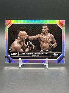 2024 Topps Chrome UFC Sepia Refractor Gabriel Miranda #38 Rookie RC - Picture 1 of 2