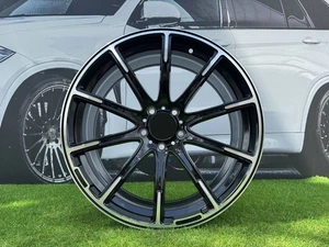 4X R20 Zoll 5x112 Mercedes Brabus Style Schwarz Poliert Räder : Für E S CLS - Bild 1 von 8