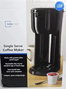 Single Serve Coffee Maker Dual Brew K Cup Ground Coffee - Picture 1 of 3