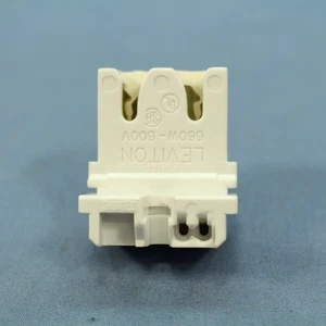 Leviton Panel Mount Fluorescent Lampholder Light Socket Medium Bi-Pin 23451-020 - Picture 1 of 5