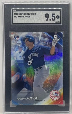 2017 Bowman Platinum Aaron Judge #91 SGC 9.5 Mint+ Rookie RC Yankees - Image 1 of 2