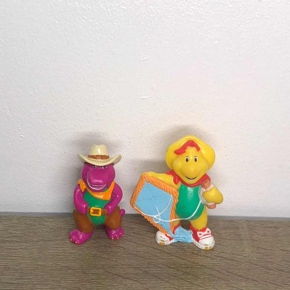 Lote de Figuras de Barney de Colección Juguetes BJ Friends Estatuillas Años 90 Juguetes PVC Coleccionables 2 Foto 1 de 4