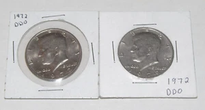 1972 P Kennedy Half Dollar DDO Doubled Die Lot (x2) Error SEE PICS - Picture 1 of 7