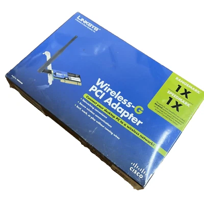 NEW Linksys Wireless G PCI Adapter CISCO Model No: WMP54G - Image 1 of 4