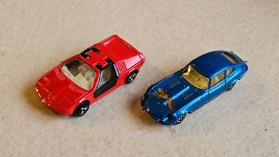 Majorette Jaguar type E V12"N°207"- BMW Turbo "N°217" anni 70 (no matchbox) - Immagine 1 di 4