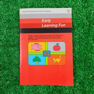 TI-99/4A  EARLY LEARNING FUN - Manual ONLY, NO GAME - Image 1 of 2