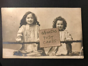 1912 RP DOVER ST STUDIOS/ Girls Portrait/ Croydon NY Eve Pmk/ Scullard Catford