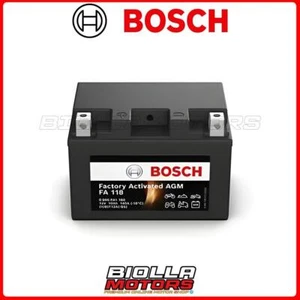 YT12A-BS BATTERIA BOSCH GEL SUZUKI Gladius SFV 650A 650 2015 YT12A FA118 0986FA1 - Foto 1 di 5